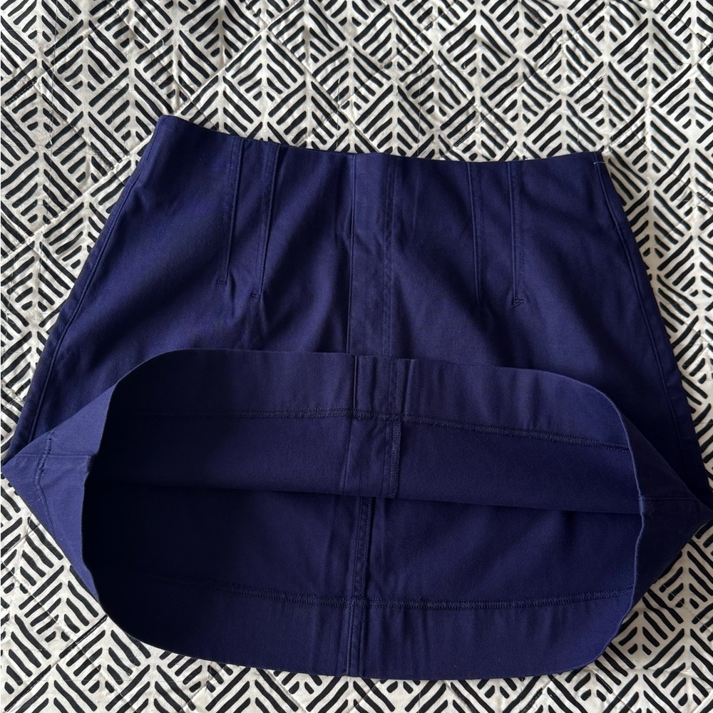 SPANX Stretch Mini Skirt - Lapis Blue Size Large - Picture 10 of 15